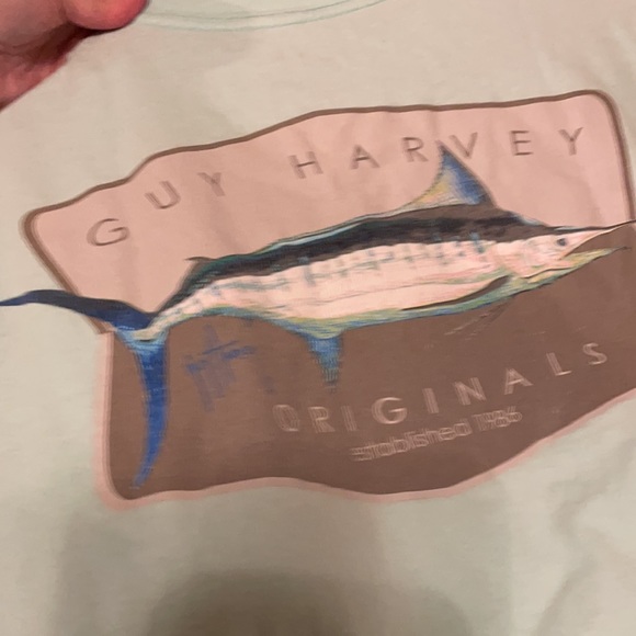 Guy Harvey shirt aqua Small short sleeve - Picture 15 of 16